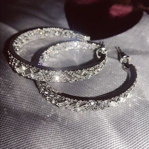 Stunning never worn hoop earrings